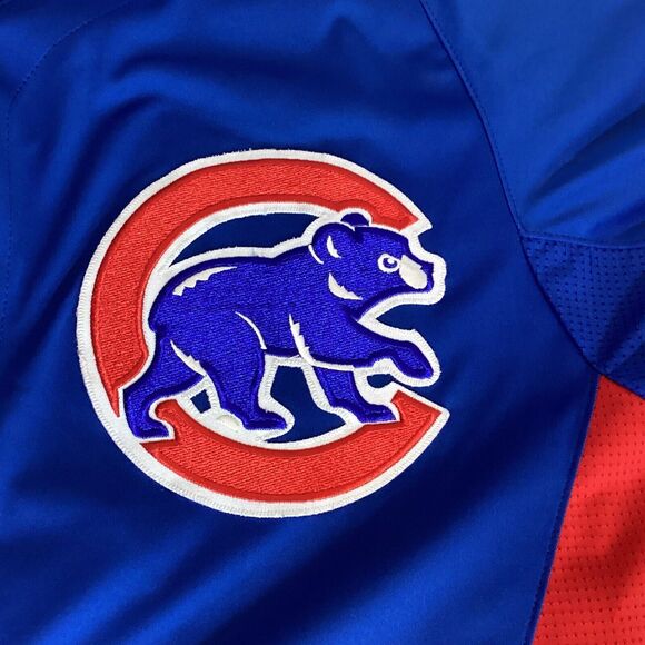 Majestic Authentic Chicago Cubs Jersey #64 Size 48 Cool Base MLB Blue Red - Picture 3 of 9
